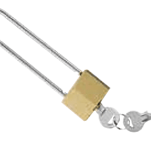 CADEADO ANTIROUBO PARA CABEÇOTE AKS 160,AK300 E AK350