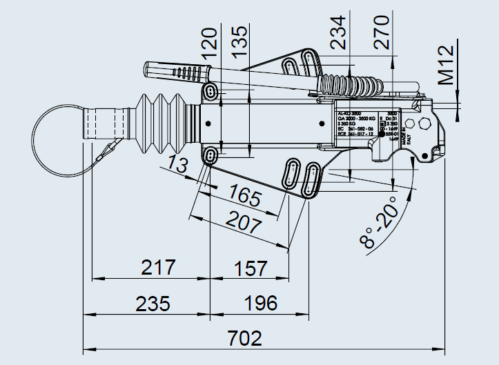 ENGATE DE INERCIA PROFI V 3500 + CABEÇOTE AK351 R-60 - Image 4