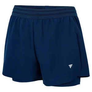 Short Tecnifibre Team Stretch Bleu Marine Femme