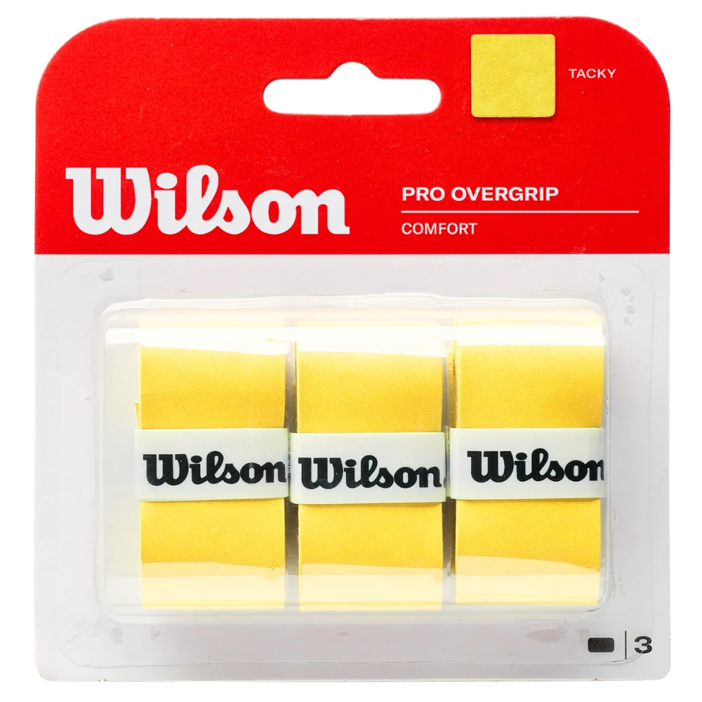 Surgrips Wilson Pro Overgrip Comfort Jaune x3 - Image 2
