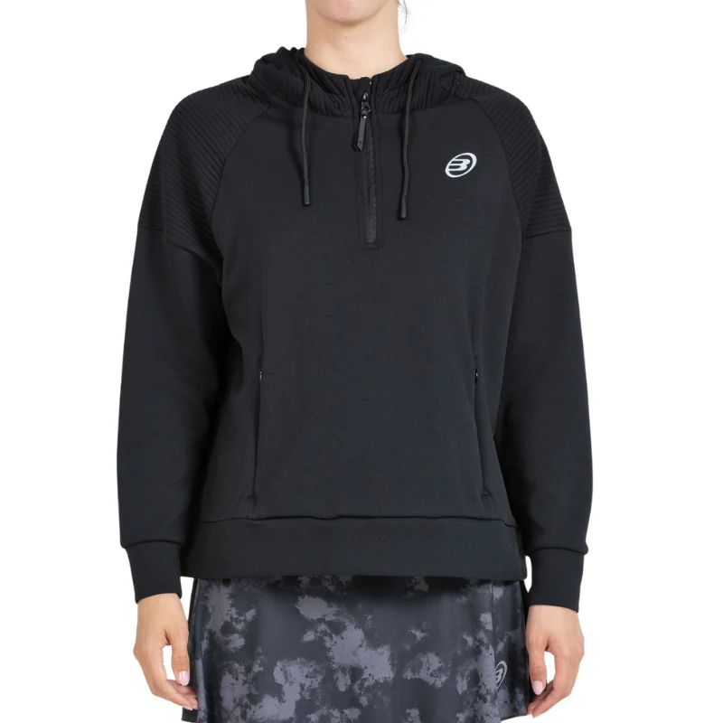 Sweat Bullpadel Bateo Noir Femme - Image 2