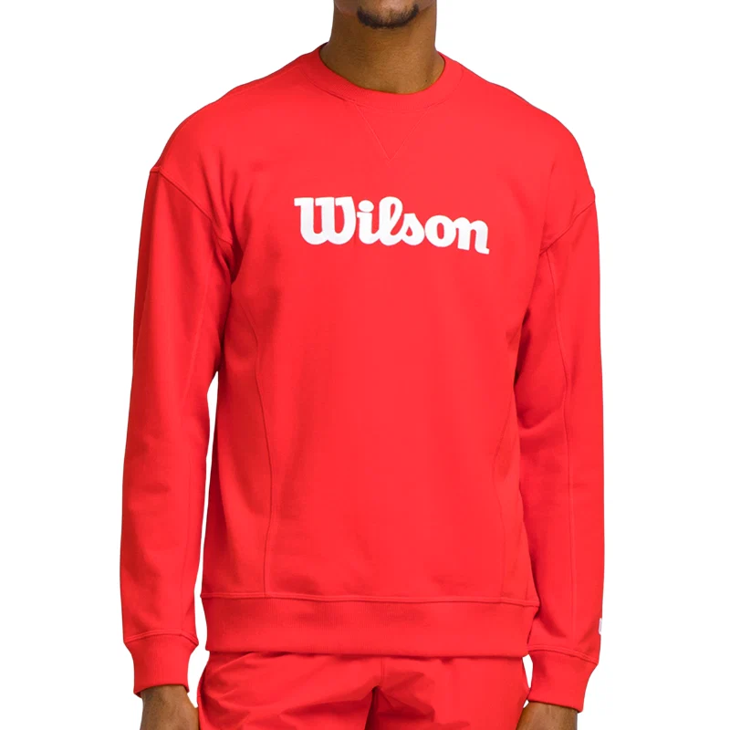 Pull Wilson Team Crewneck Script Rouge - Image 3