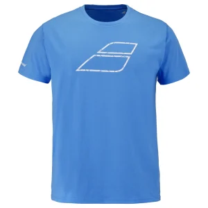 T-shirt Babolat Exercise Message Tee Bleu Clair