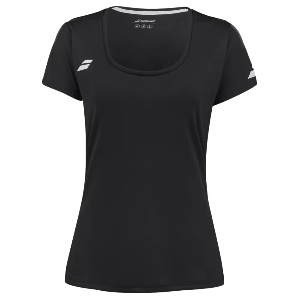 T-shirt Babolat Play Cap Sleeve Top Noir Femme