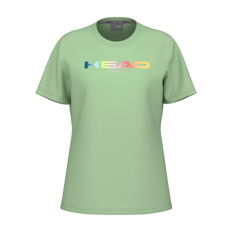 T-shirt Head Rainbow Vert Femme