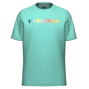 T-shirt Head Rainbow Vert Junior Boy