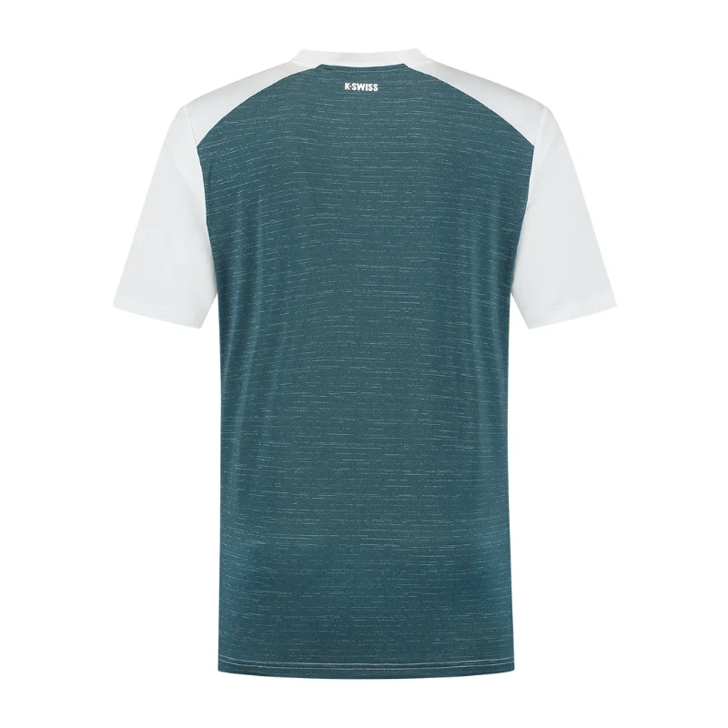 T-shirt K-Swiss Hypercourt Mix Crew Blanc - Image 3