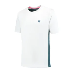 T-shirt K-Swiss Hypercourt Mix Crew Blanc