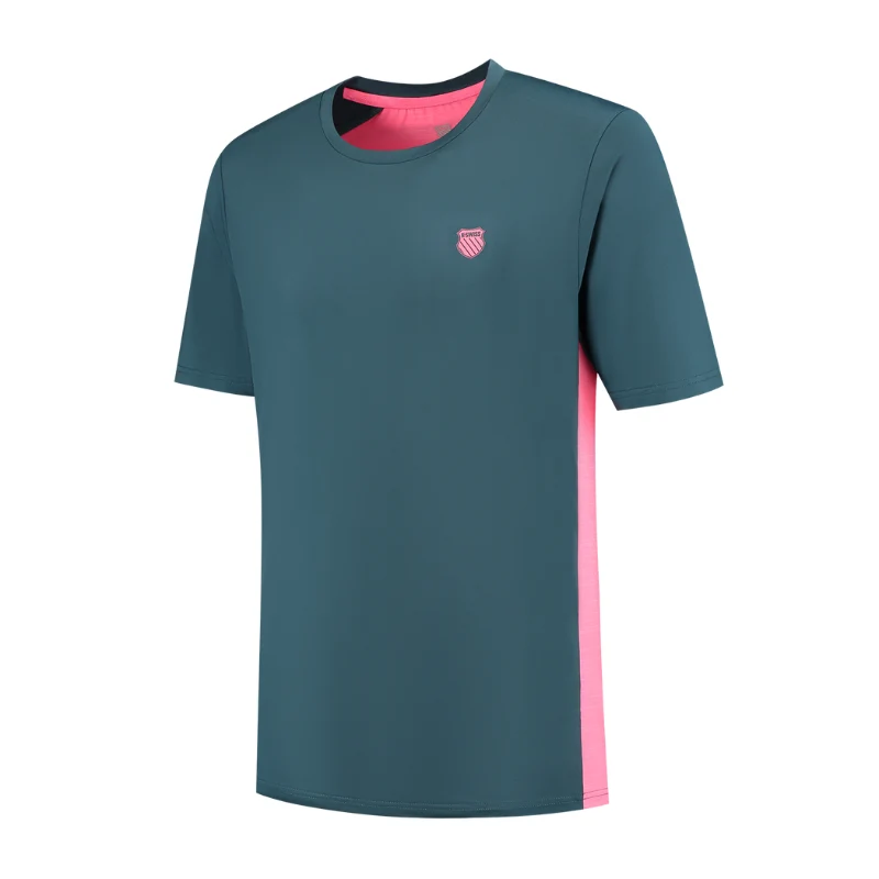 T-shirt K-Swiss Hypercourt Mix Crew Vert - Image 2