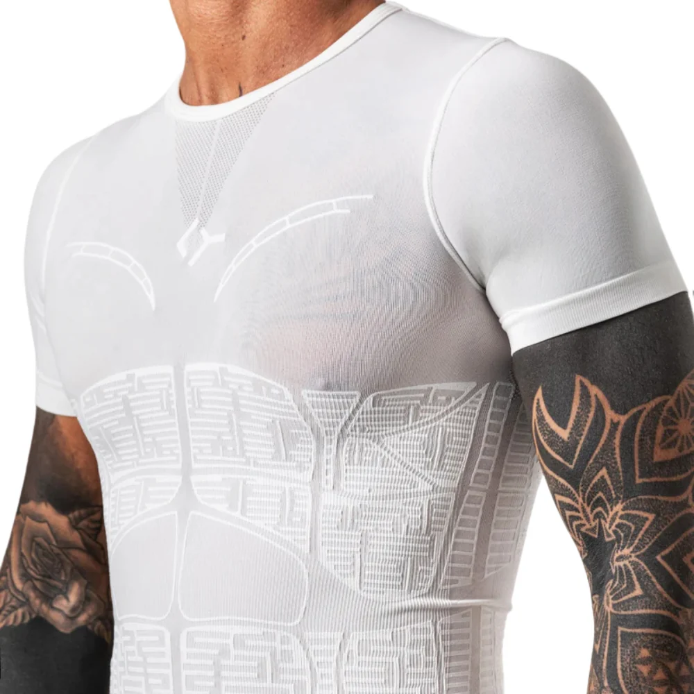 T-shirt de Compression Floky Oxy-Gen Blanc - Image 6
