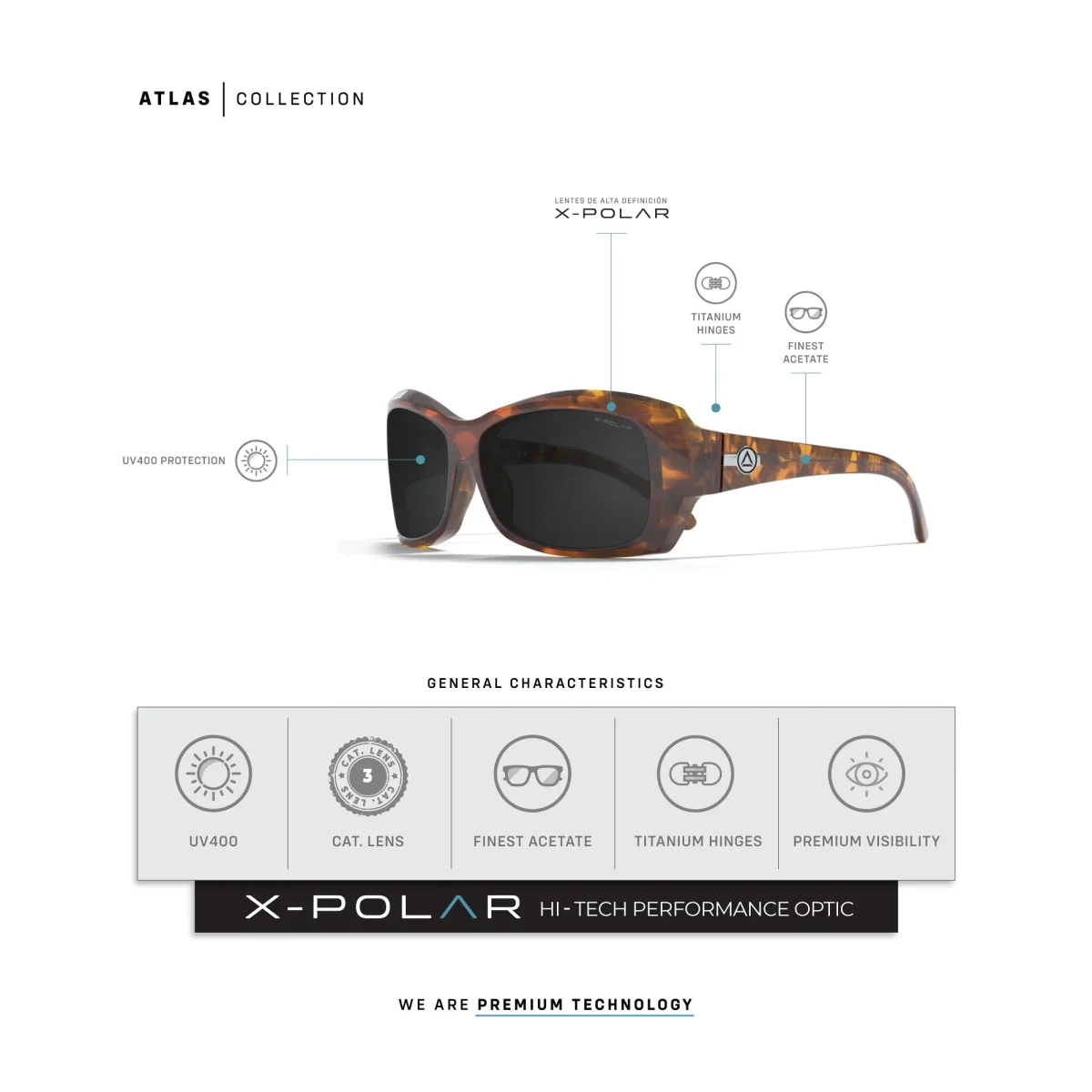 Atlas Brown Tortoise / Black - Image 8