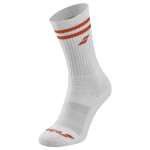 Chaussettes Babolat Team Single Socks Blanc/Rouge