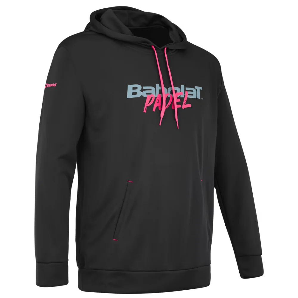 Sweat Babolat Padel Hood Noir/Rose - Image 3