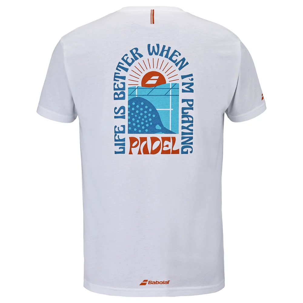 T-shirt Babolat Perf Cotton Tee Blanc - Image 3