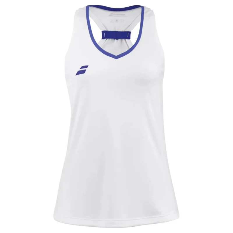T-shirt Babolat Play Tank Top Blanc Junior Girl