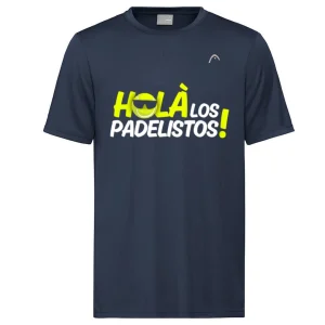T-shirt Head EPS X Holà Los Padelistos Bleu Marine